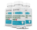 Laboratoires Justifiés (3 Pack) Meilleur Respiration Max 40 Million CFU Probiotique Soutien Oral 180 Capsules