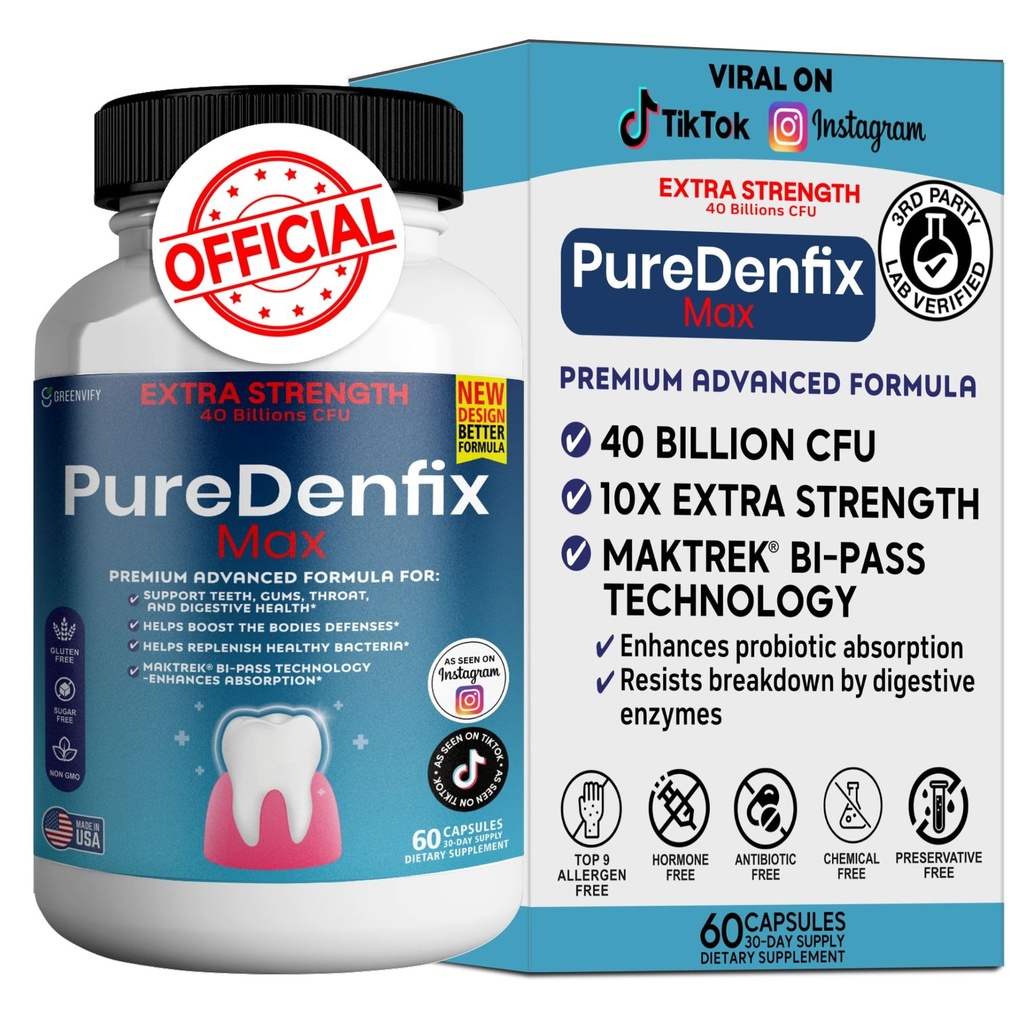 – Supplément Probiotique Extra Strength avec 40 milliards CFU – Supporte les dents, les gencives, l'oreille, le nez, la gorge et la santé digestive – 60 capsules (1)
