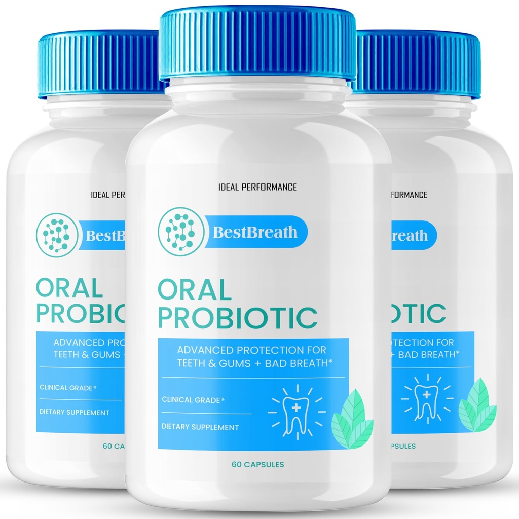 Meilleures capsules probiotiques buccales, Meilleurs probiotiques avancés buccaux pour les gencives et les dents en santé, Meilleurs suppléments probiotiques avancés naturels, Meilleurs examens probiotiques buccaux (180 capsules)