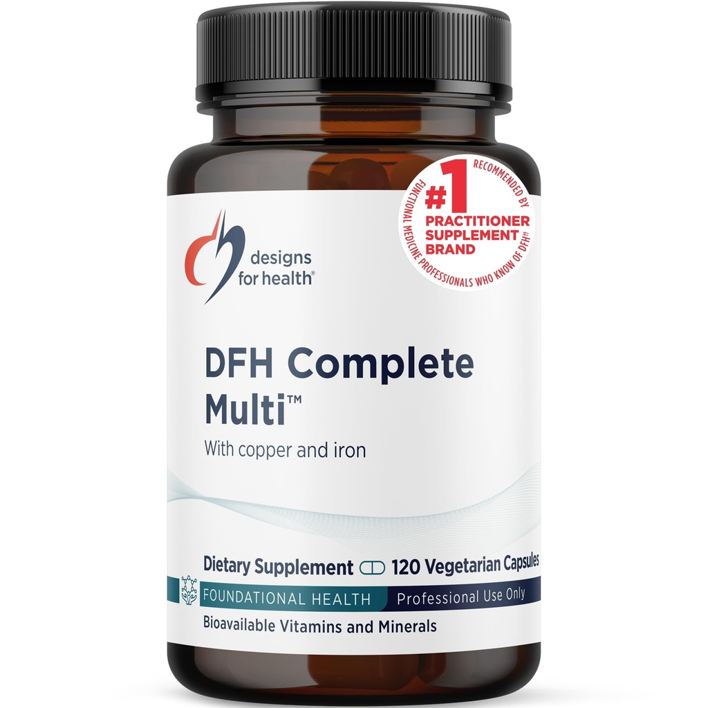 Conceptions pour la santé Multi Complete avec Cuivre + Fer - Supplément Multi Vitamine + Minéral Complet avec Folate, 1000 UI Vitamine D, Vitamines de soutien immunitaire - Multivitamine (120 Capsules)