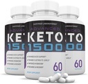 (3 Pack) Avancé Keto 1500 Keto Pills 1275MG nouvelle et améliorée formule contient vinaigre de cidre de pomme extra vierge huile d'olive poudre verte thé feuille 180 Capsules