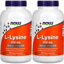 MAINTENANT Aliments L-lysine 500 mg, 250 capsules (paquet de 2)
