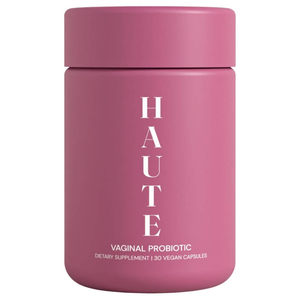 HAUTE Probiotiques vaginaux avec prébiotiques et Lactobacillus Crispatus, pH Balance, Or vaginal sain, Soutien digestif, 30 Compte