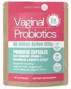 Probiotique vaginal pour les femmes (80 milliards d'UFC) Formule 3X plus forte avec Lactobacillus rhamnosus GR-1, L. reuteri RC-14, Prébiotiques, Vitamine C & D3