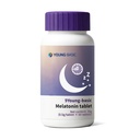Melatonine 200mcg Double spectre, Supplément de sommeil 100 % sans médicament, Melatonine à faible dose avec vitamine B6, libération rapide et prolongée, favorise la relaxation et la santé du sommeil, 60 comprimés par voie orale