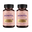 Supplément Inositol Premium - Supplément Inositol Myo-Inositol & D-Chiro Inositol pour femmes 4100mg (40:1 ratio) – 9-en-1 Hormonal & Soutien métabolique avec folate, vitamine B6, B12, D3, zinc et chrome