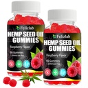 Hemp Gummies for Sleep, Pain, Anxiety -120 Count Plant Based Natural Hemp Oil Extract Gummy with Omega & Vitamin B for Relaxation and Peace - in a Raspberry Shape (Raspberry Flavor)