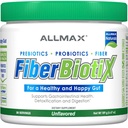 ALLMAX Naturals - FiberBiotix - soutient la santé gastro-intestinale, la désintoxication et la digestion pour un Gut sain et heureux (189g, non aromatisé)