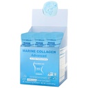 Peptides de collagènes marins, peptides de collagènes non enrichis en OGM, avec vitamine C, acide hyaluronique et biotine, paquets de voyage non aromatisés certifiés par le SMC, 11g, 30 paquets individuels