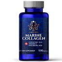Gélules de collagène marin avec acide hyaluronique, Coenzyme Q10, Vitamine C - Préserver la beauté et la jeunesse - Promouvoir la peau ferme, les ongles et l'air forts, les articulations saines, 90 capsules, 1 mois d'approvisionnement