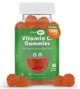 Maxi-Santé Vitamine C Gommies avec Zinc - Maxi-Santé Vitamine C avec Zinc pour les enfants et les adultes - Support respiratoire et amplificateur - Pas de conservateurs et arômes artificiels - 60 Gommies en forme de fruits