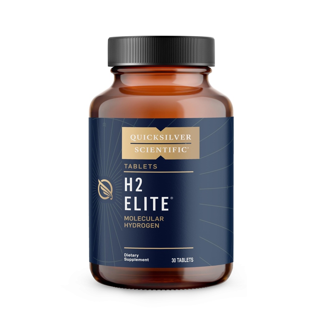 Quicksilver Scientific H2 Elite - Hydrogène moléculaire pour l'énergie + Métabolisme Support, Comprimés d'eau Parfait pour les contenants ouverts - Magnésium Malate Drink Additive (30 comprimés d'hydrogène moléculaires)