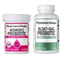 CHOIX du médecin Femmes Probiotique 30ct + Bloat & Gas Probiotique 30ct - Groupe avancé de santé digestive pour les femmes