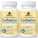 Liposomal Berberine - Berberine Supplement Activates AMPK, Supports Body Balance in Women and Men -Support Immune Function, Gut Function, Non-GMO, Sugar-Free, 120 Softgels