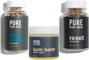 Pure pour les hommes rester prêt fibre (120 comte), Bum Baume & Reset (30 comte) Bundle