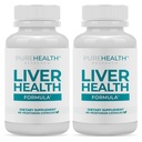 PUREHEALTH recherche foie santé – foie nettoyer la désintoxication et le supplément de soutien de réparation- avec le chardon de lait, poudre curcuma, dandelion, artichaut, racine de betterave, gingembre, L Cysteine HCL et plus - 120 capsules