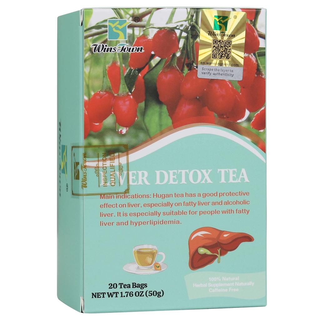Liver Detox Tea - Herbal Tea for Fatty Liver & Alcoholic Liver Support, Natural Cleanse & Repair, 20 Tea Bags