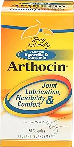 Terry naturellement Arthocin - Boswellia Serrata Capsules avec la griffe du diable et Curcumin - Supplément pour soutenir la santé des articulations et des épines - Le supplément à base de plantes aide le confort et l'absorption - 60 Capsules