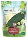 Alimentation en poudre de Spiruline biologique vivante, 4 livres — Non-OGM, Kosher, Raw Blue-Green Algae, Vegan Superfood, Bulk, Non-ionisé, Protéine verte végétale pure, Riche en vitamines et minéraux, Idéal pour les boissons