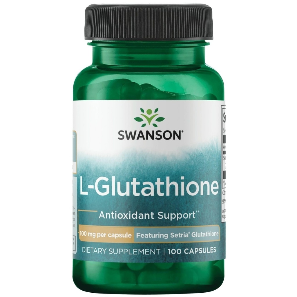 Swanson Amino Acid L-Glutathione 100 Milligrams 100 Capsules