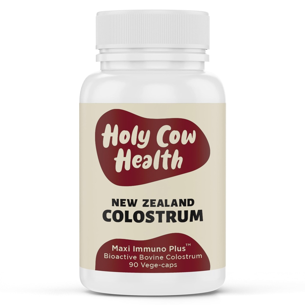Colostrum Capsules Pure, Undiluted + Highly Bioactive - Ethically Sourced from New Zealand - Supports Gut Health, Immunity + Overall Well-Being