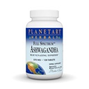 Herbes planétaires Ashwagandha Full Spectrum 570 mg, tonificateur rajeunissant, 120 comprimés
