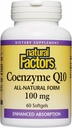 Facteurs naturels Coenzyme Q10 - Supplément de soutien aux antioxydants soutient la production d'énergie cellulaire - Meilleures aides à l'absorption Fonction cardiaque saine - 100 mg, 60 Softgels (60 portions)