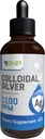 Colloidal Silver Liquid 1100 ppm | Extra Strength Silver Liquid Supplement | 4 oz Amber Glass Bottle with Dropper