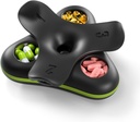Daily Pill Box Organizer 3 fois par jour, voyage petit cas de pilule, 3 compartiments Compact Pill Container, Portable Pill Holder pour la vitamine, médecine, supplément, huile de poisson, noir