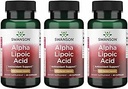 Swanson Alpha Acide lipoïque - Supplément naturel soutenant des niveaux de pression artérielle sains déjà à l'intérieur d'une gamme normale - favorise le métabolisme des glucides - (60 capsules, 600 mg chacune) (3 boîtes)