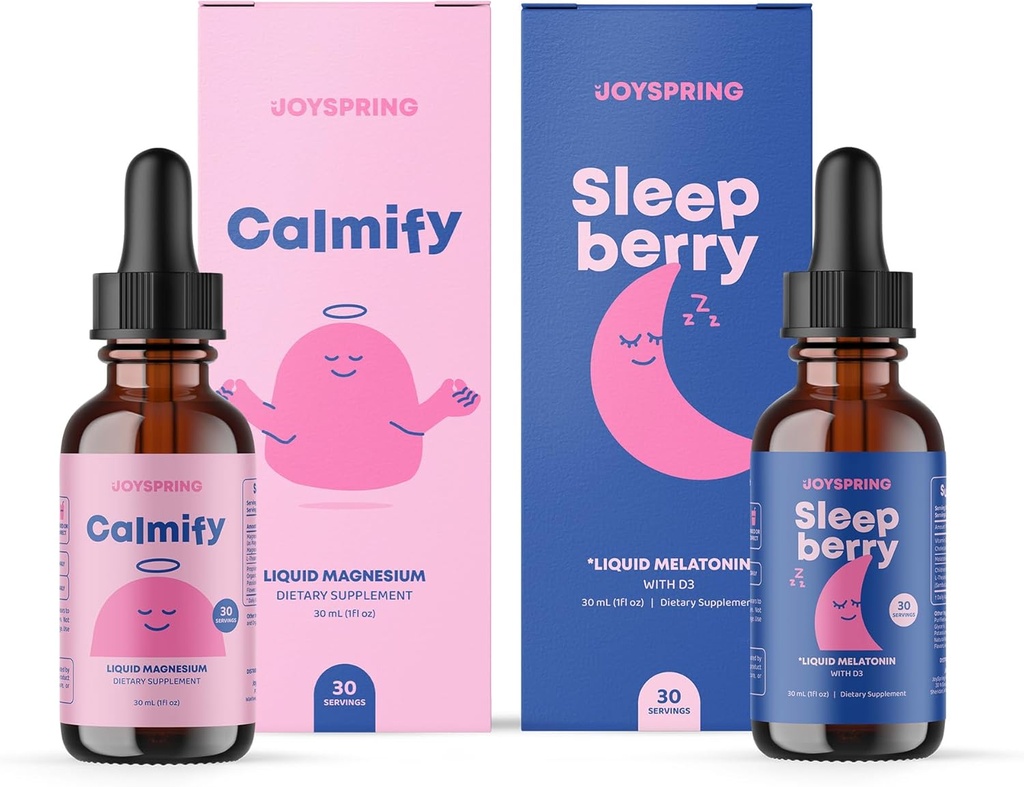 JoySpring calmant le glycinate de magnésium et la mélatonine liquide pour les enfants