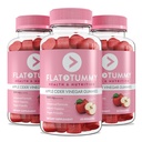 Flat Tummy Apple Cider Vinegar Gummies,– ACV Gummies,Detox,Support Gut Health – Vegan-Friendly,Non-GMO - Beet and Pomegranate Superfood Powders,Vitamins B6,B9 & B12,60 Count (Pack of 3)