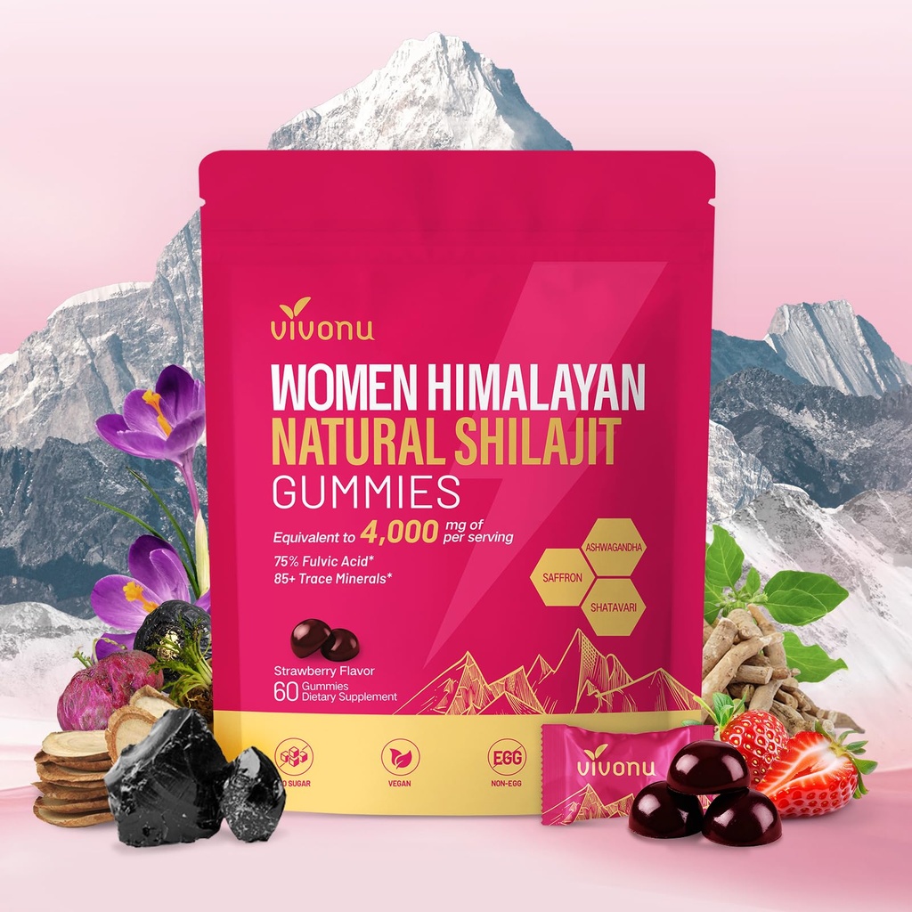 VivoNu Women's Probiotic,Prebiotics & Lactobacillus Shilajit for Women