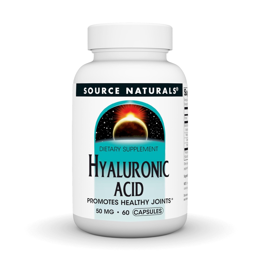 Source Naturals Acide hyaluronique, favorise des articulations saines*, 50mg - 30 capsules