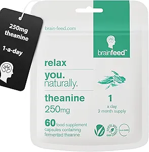 Pure L Theanine Supplement (60) $ 250mg l Theanine Capsules – 1 un jour $ Supplément anti-stress et aide calme $ GABA Supplement Support $ Lab-Tested $ Vegan