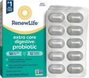 Renouveler Life Extra Care Go-Pack Capsules Probiotiques, Supplément quotidien soutient la santé immunitaire, digestif et respiratoire, L. Rhamnosus GG, Laiterie, Soy et sans gluten, 50 Million CFU, 30 Ct