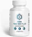 NAC 600 mg pour la santé pulmonaire, le soutien du foie, le soutien immunitaire, la fonction cognitive, la santé respiratoire et les antioxydants - avec le sélénium et le molybdène