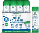 BioTrust Ageless Multi Collagen Peptides Powder – Types I, II, III, V, X – Unflavored Collagen Powder for Women & Men – Hydrolyzed Protein– Grass Fed Beef, Fish, Chicken, Eggshell Membrane(16 packets)