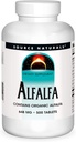 Source Naturals Alfalfa 10 Supplément alimentaire pour grains - 500 Comprimés