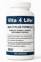 Vita4Life!® Multivitamines bariatriques Multi-Plus Formule: 483% Support en fer: 360 Capsules d'absorption rapide: Complexe complet de vitamine B pour les patients gastriques de passage et manches