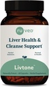 LivTone ruvé - soin du foie, supplément de soutien du foie pour les femmes et les hommes avec Amla, Andrographis & Picrorhiza, pilules aux herbes biologiques pour la désintoxication naturelle - 90 capsules (1 comte)