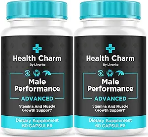 (2 Pack) Charm Santé, pilules de Charme Santé, Capsules de Charme Santé, Charm Santé Officiel pour les hommes Capsules, Supplément de Charme Santé, HealthCharm Toutes les Pastilles naturelles, 120 Capsules pendant 2 mois