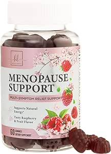Suppléments de ménopause pour les femmes Gummy - Ménopause Relief Gummy, Flashs chauds naturels complets et sweats de nuit support, multi-avantages pour l'équilibre et l'énergie, sans gluten - 60 Gummy