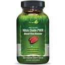 Irwin Naturals Pro-Active Oxyde Nitrique PWR - 60 liquides Soft-Gels - Blood-Flow Booster avec L-Citrulline, racine de betterave et épinards rouges