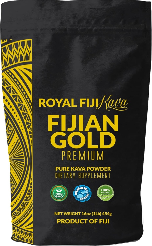 Poudre de kava Fijian Gold Premium 5+ ans Matured Kava Root pleine force Kava Kava des Îles Fidji Bio Grown Super Strength Kava Root