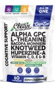 Alpha GPC 600mg Supplement | L Theanine Nootropic Brain Supplement with Bacopa Monnieri Lions Mane Resveratrol Ginkgo Biloba Huperzine A – Focus Memory Cognitive Support – 60 Vegetarian Capsules