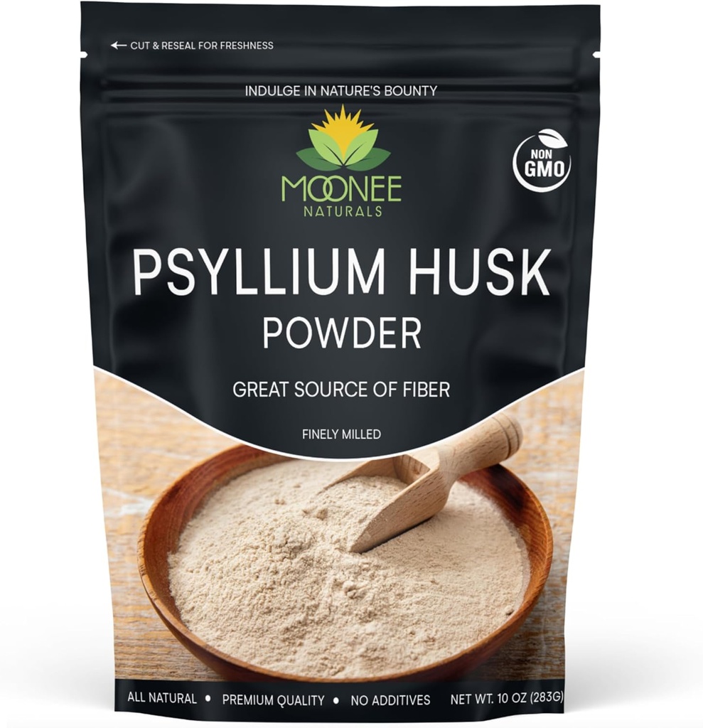 Poudre de musc de Psyllium (10 OZ), sans gluten, sans OGM, finement broyé, ami Keto (10 Ounce (70 portions))