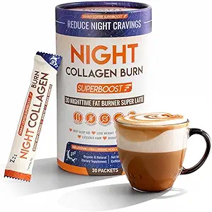 Brûlure de collagène nocturne - Perte de poids et Belly Fat Burner & Aide au sommeil pour les femmes et les hommes