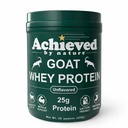 Nature's Diet Achieved Unflavored Instantized Goat Whey Protein Powder from Grass Fed Pasture Raised Goats On Wisconsin Family Farms - 25g Protein per Serving | 20 Servings