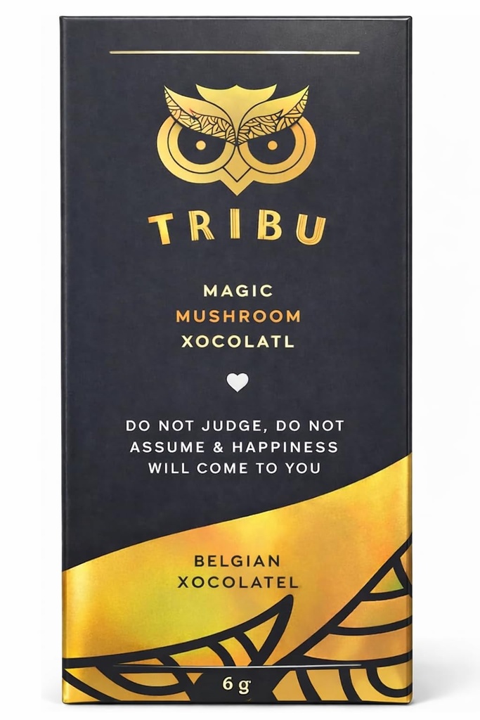 TRIBU Mushrooms Nightcap Mushroom Chocolates, Sleep Support with Reishi, L-Theanine, Magnesium, Zinc, Lions Mane